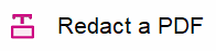 Image of the Adobe Redact a PDF selection.