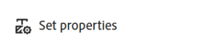 Adobe set properties icon